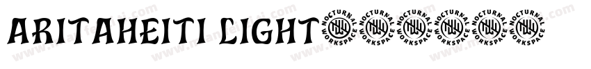 aritaheiti light字体转换